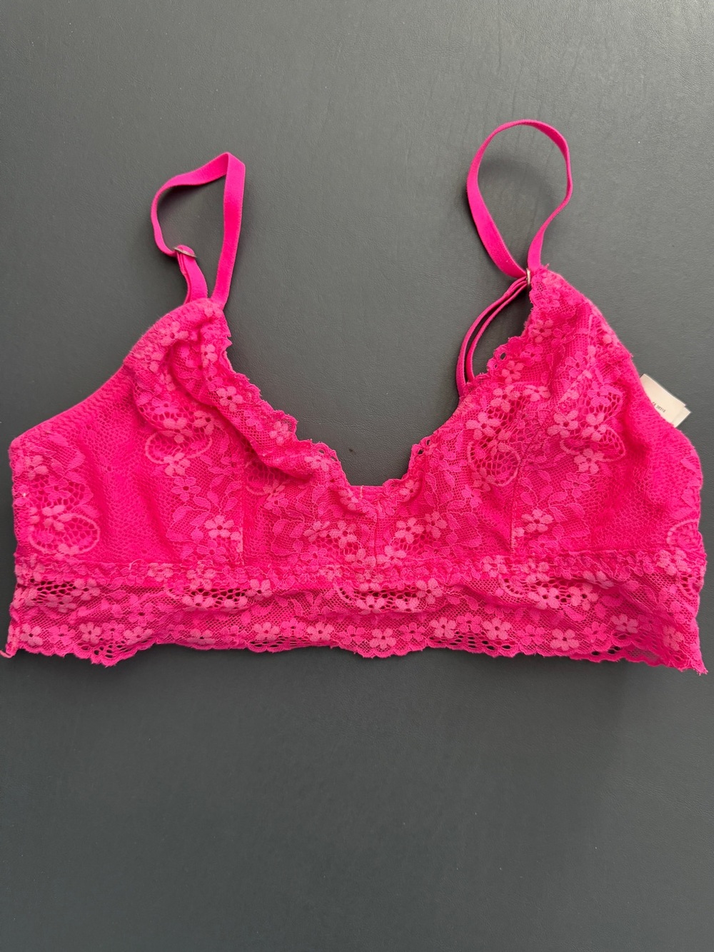 Gilly Hicks Floral Lace Bralette - Hot Pink